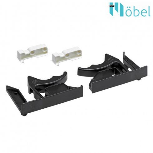 HETTICH 75808 CATCH+SHELF SUPPORT SET BLACK