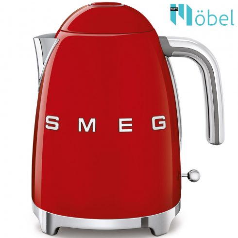 SMEG retro vízforraló,3D logó, piros