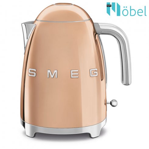 SMEG retro vízforraló,3D logó, rosegold