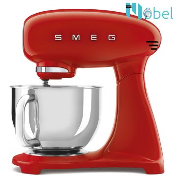 SMEG retro konyhai robotgép, piros test és talp